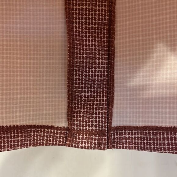 Liverpool burgundy white small checked pull on skirt Size 2 P New - Picture 3 of 9